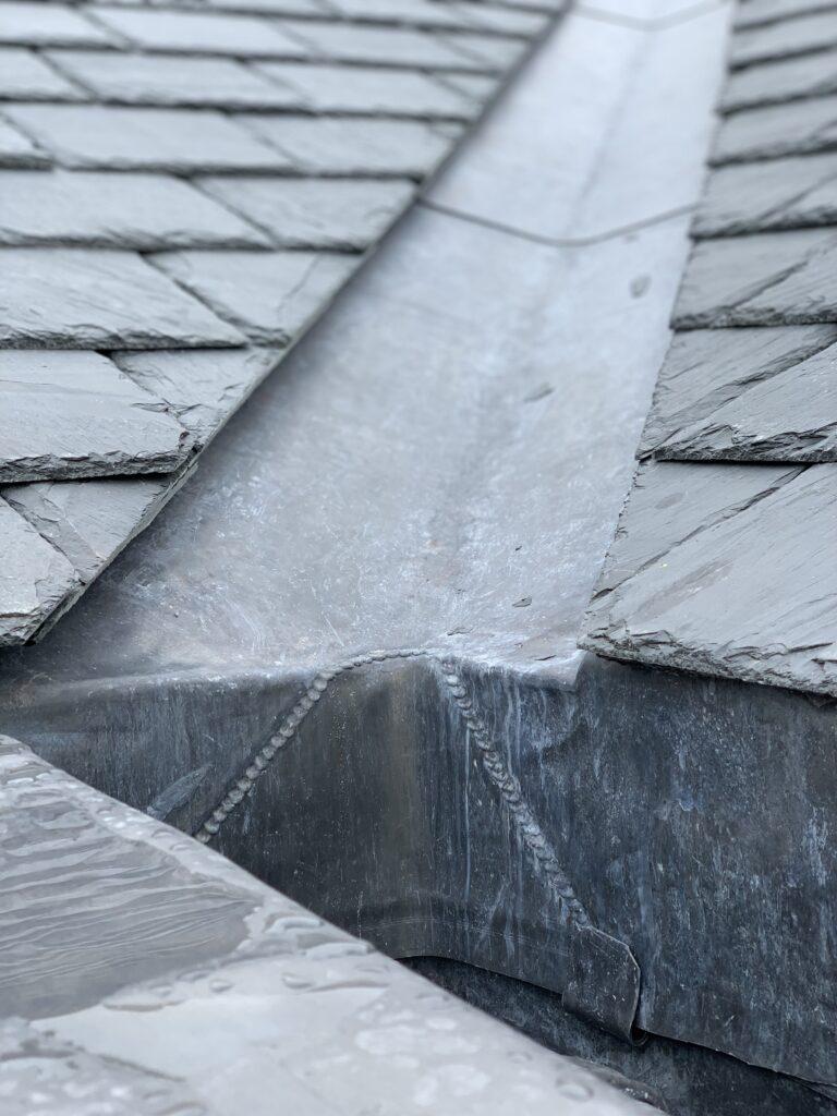 leadwork on roof