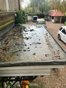 lead bay roof with poor drainage