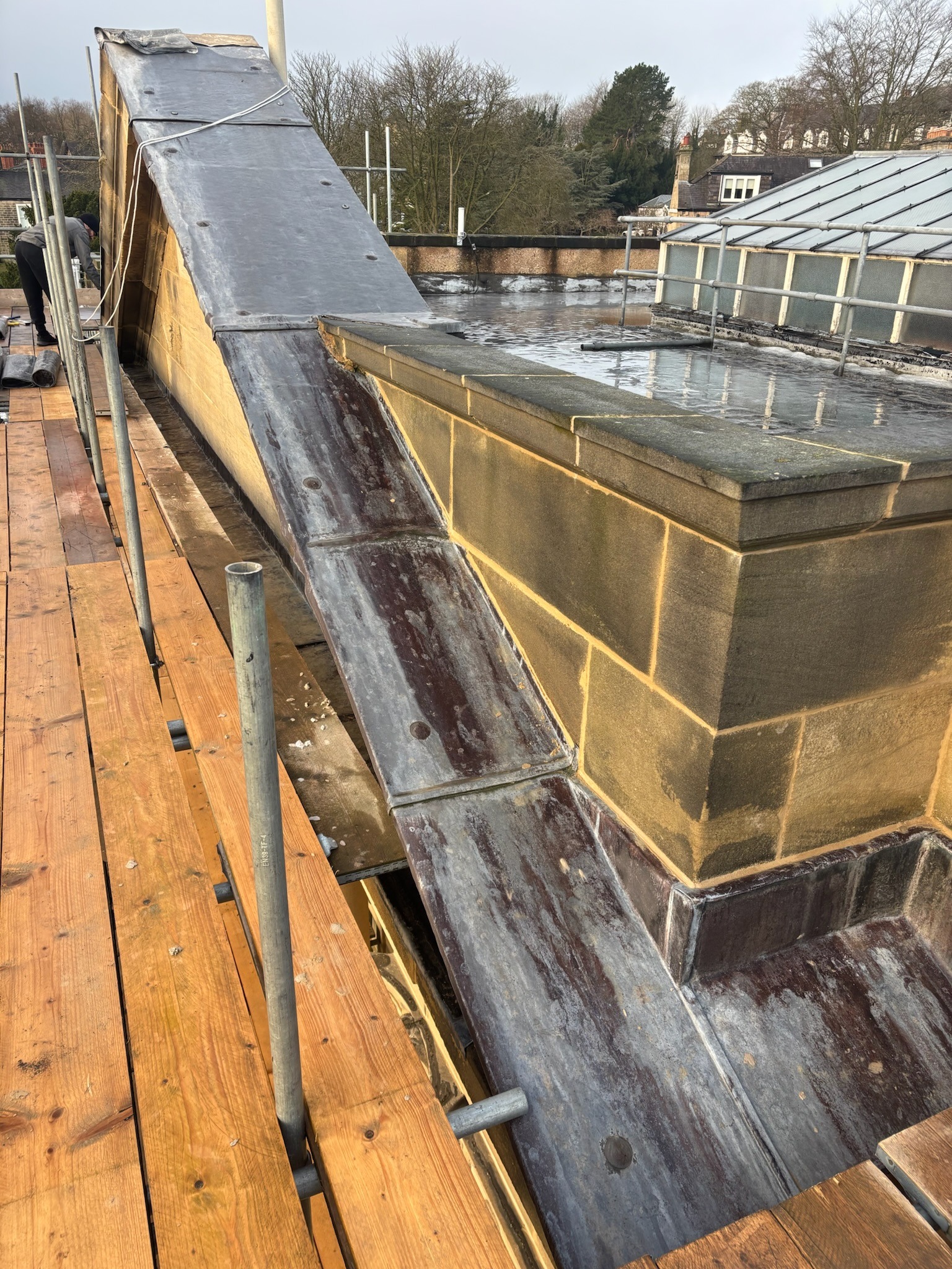 over fixed leadwork