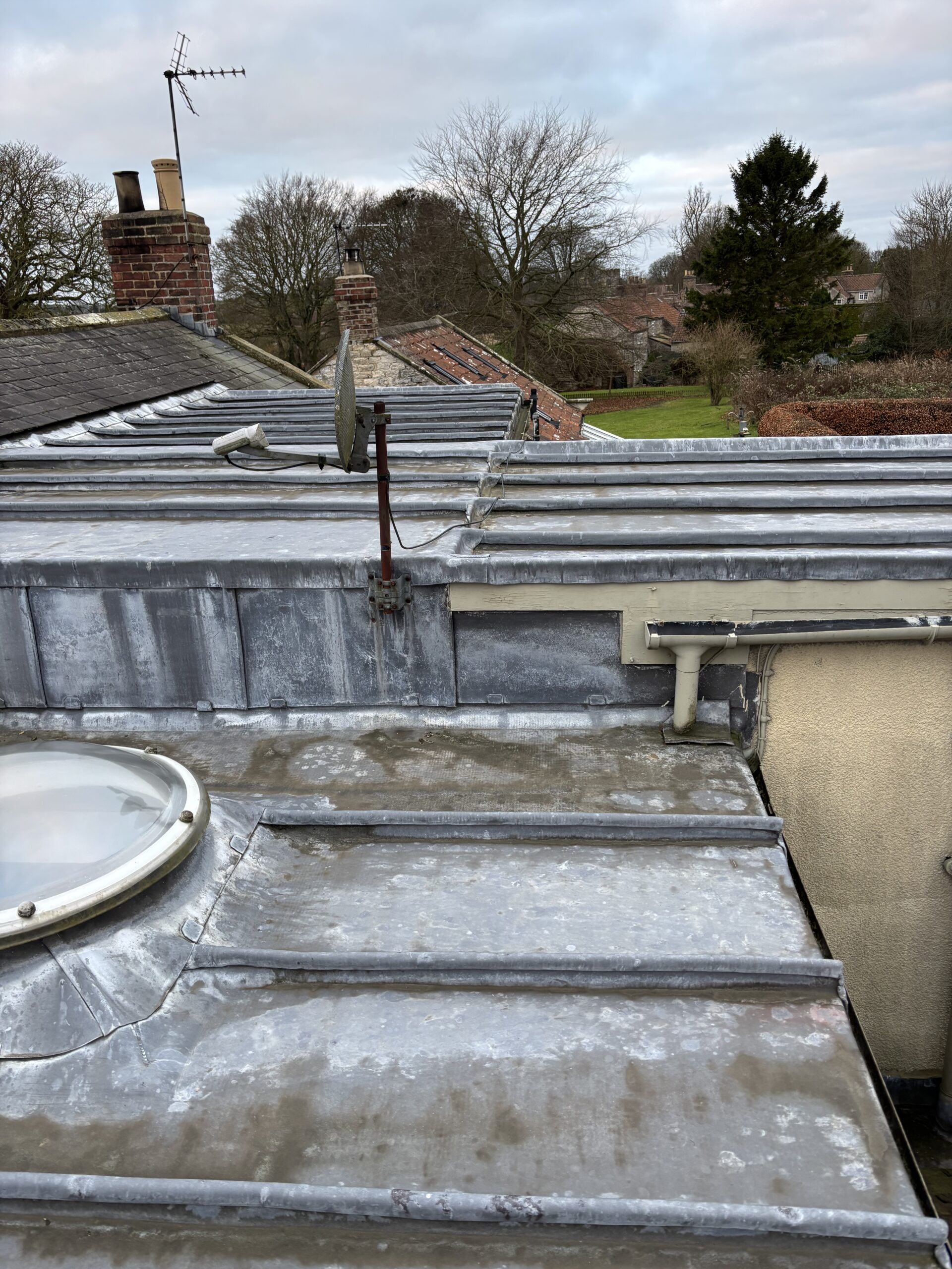 lead roof condensation