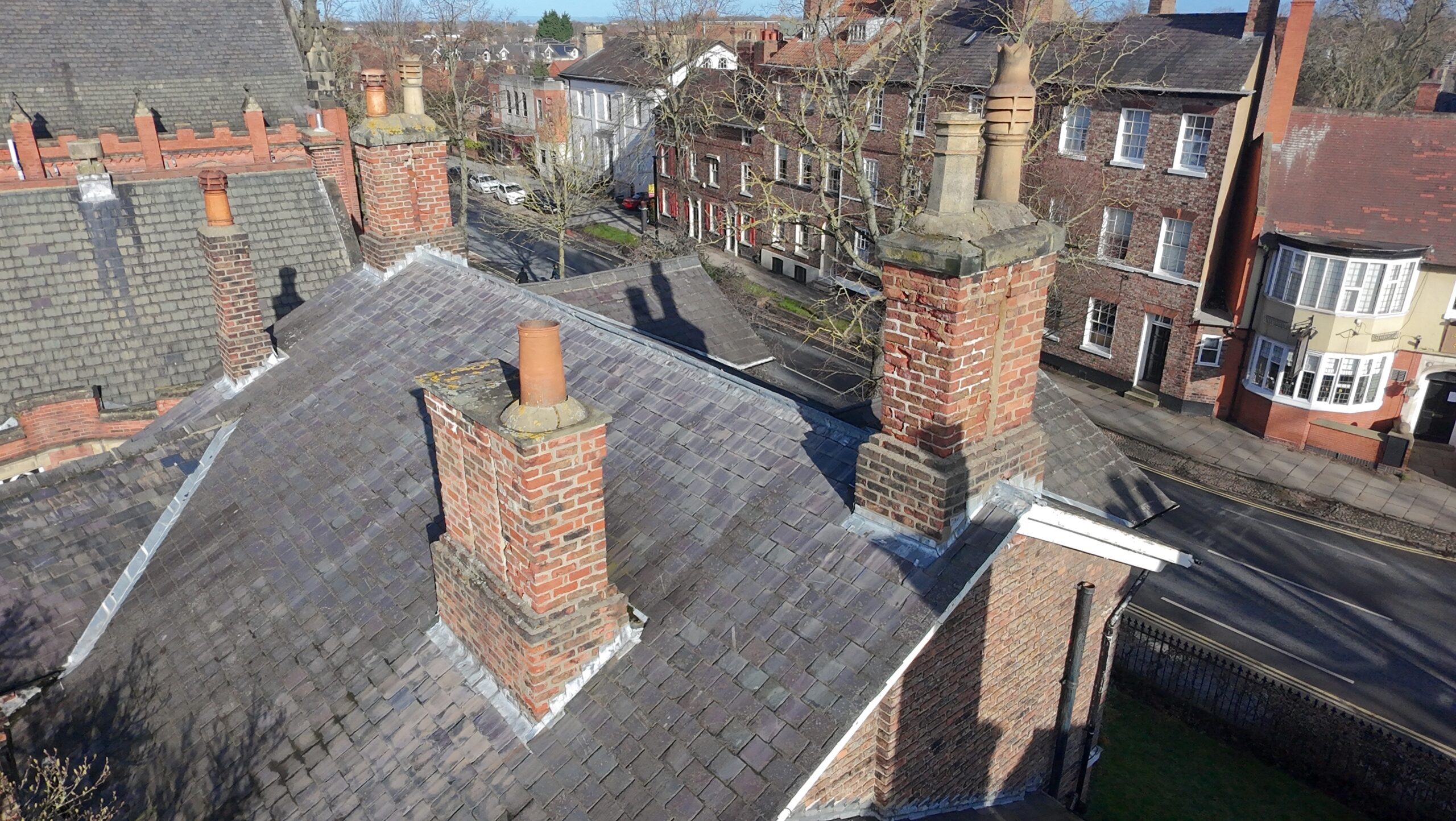 reports on roof leaks around chimneys